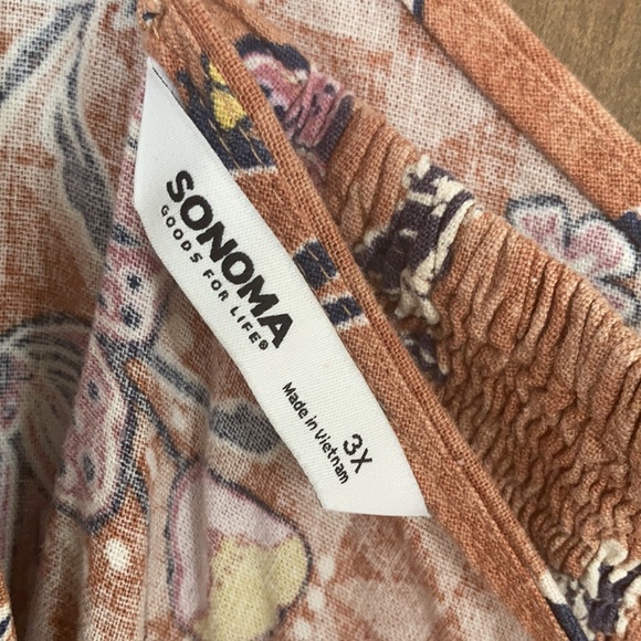 Relisted Sonoma sleeveless floral print dress with pockets 3X or 4X - Picture 15 of 17